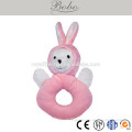 Plush Baby Wrist Ring Rattle, Soft Plush Stuffed Animal Bunny Rabbit Wrist Rattle Toy